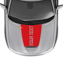 Strobe Custom Tekst Motorkap Vinyl Sticker voor Dodge Charger 2015-2024_3
