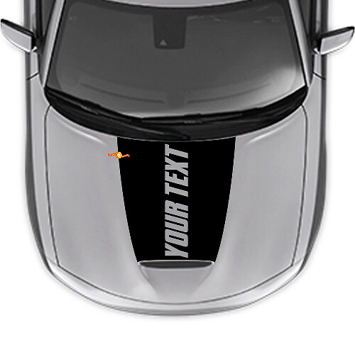 Aangepaste Lettering Motorkap Vinyl Decal voor Dodge Charger 2015-2024