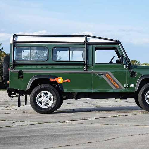 Land Rover Defender 110 3-deurs zijdeuren sticker sticker
