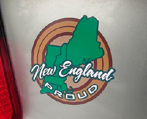 New England Trots Staat Trots Vinyl Sticker Set voor Jeep