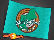 New England Trots Staat Trots Vinyl Sticker Set voor Jeep_2