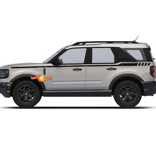 Side Up Strepen Stickers 3 voor Ford Bronco Sport First Edition