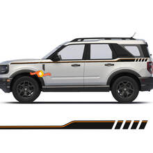 Ford Bronco Sport eerste editie zijkanten naar boven strepen stickers stickers
 2