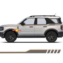 Ruitjes Side Stripes Vinylstickers voor Musclecar paard_4