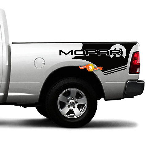Paar Mopar Decals Racing-strepensticker geschikt voor Dodge Ram Mopar Hemi
