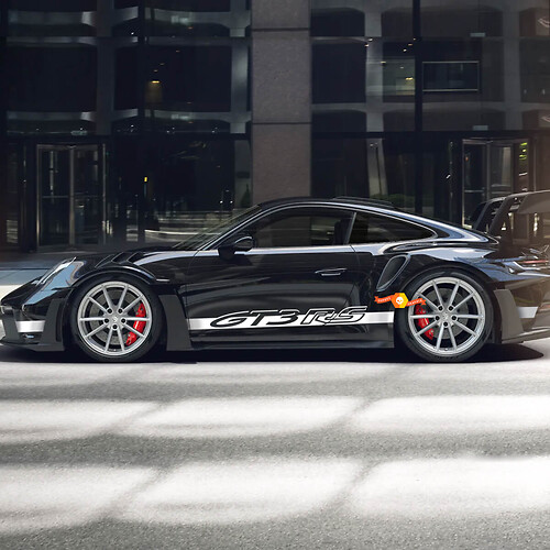Porsche 911 991 992 Gt3 RS GT3RS zijstrepen Kit sticker sticker
