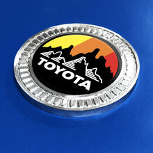 3D-badge Toyota Mountains Retro metalen aluminium embleem
 2