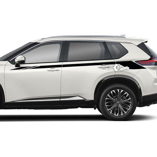 Accentstrepen zijvinylsticker voor Nissan Rogue