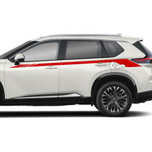 2x Nissan Rogue Side Up deur strepen sticker sticker vinyl afbeelding
 3