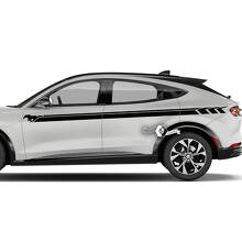 Paar Musclecar Musclecarmodel MACH-E MACH E deuren lijn strepen zijdeur sticker vinyl stickers
 3