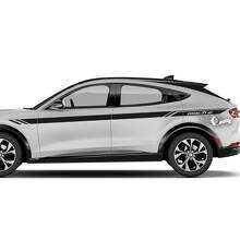 Paar Ford Mustang MACH-E MACH E voorspatbord toplijn strepen zijdeur sticker vinylstickers
 2