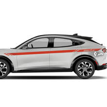 Paar Ford Mustang MACH-E MACH E voorspatbord toplijn strepen zijdeur sticker vinylstickers
 3