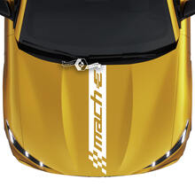 Hood Stripe geruite sticker voor Ford Mustang MACH-E MACH E vinylsticker
 6
