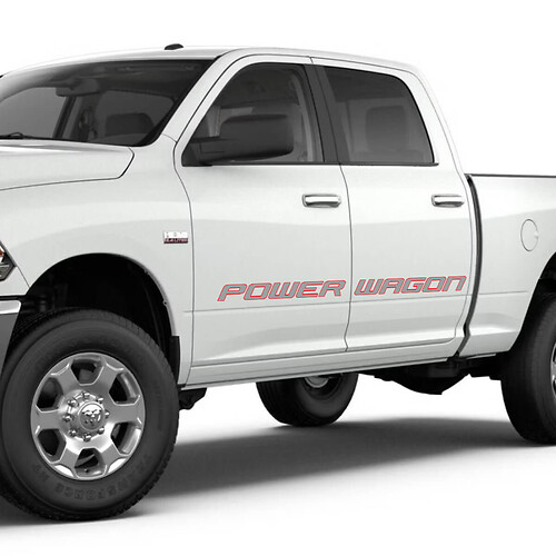 Kit met stickers voor Dodge Ram Power Wagon-deuren
