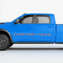 Aangepaste belettering zijdeur vinyl decal set voor Dodge Ram Power Wagon_2