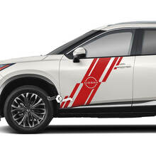 Paar Nissan Rogue zijdeur achterspatbord sticker sticker vinyl afbeelding
 2