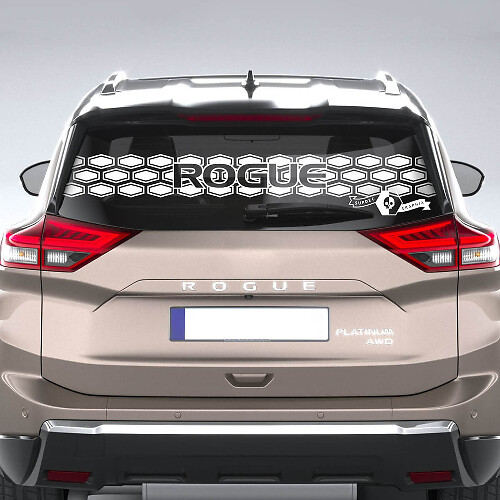 Achterruitsticker voor Nissan Rogue Logo Vinyl Sticker Graphic

