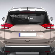 Merklettering & USA-vlag achterraam vinyl decal sticker voor Nissan Rogue_2