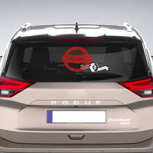 Nissan-logo met topografische lijnen venster vinyl sticker sticker afbeelding
 4