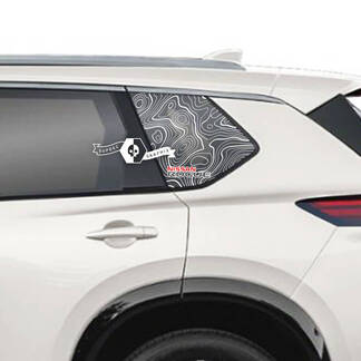 Nissan Rogue zijruit vinyl sticker sticker afbeelding
 1