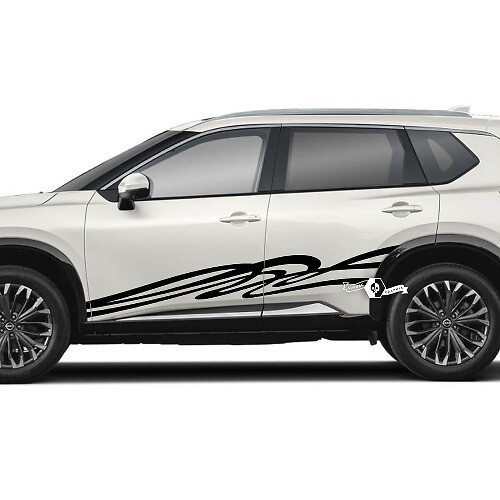 Nissan Rogue Spirit zijdeuren Vinyl Decal Sticker afbeelding
