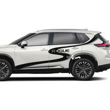 Nissan Rogue S Wave zijdeuren vinyl sticker sticker afbeelding
 3