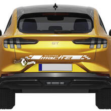 Achterste geruite streep sticker voor Ford Mustang MACH-E MACH E vinylsticker
 4