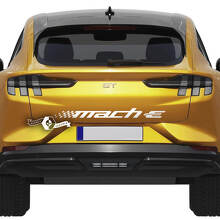 Achterste geruite streep sticker voor Ford Mustang MACH-E MACH E vinylsticker
 5