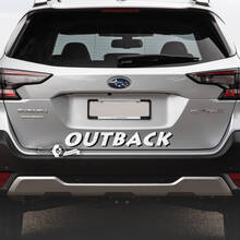 Subaru Outback achterste topografische kaart vinyl sticker sticker afbeelding
 2