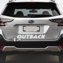 Subaru Outback achterste topografische kaart vinyl sticker sticker afbeelding
 3