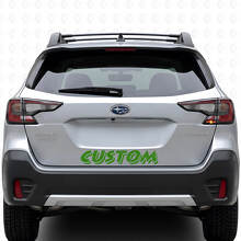 Topografische stijl aangepaste tekst kofferdeurgelijk voor Subaru Outback_3