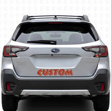 Topografische stijl aangepaste tekst kofferdeurgelijk voor Subaru Outback_4
