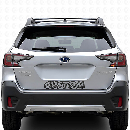 Forest Style Aangepaste Tekst Kofferbakdeksel Vinyl Sticker voor Suba Outback