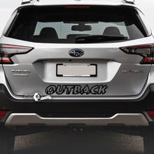 Subaru Outback achter bos vinyl sticker sticker afbeelding
 2