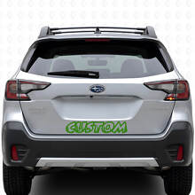 Forest Style Aangepaste Tekst Kofferbakdeksel Vinyl Sticker voor Suba Outback_3