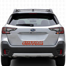 Forest Style Aangepaste Tekst Kofferbakdeksel Vinyl Sticker voor Suba Outback_4