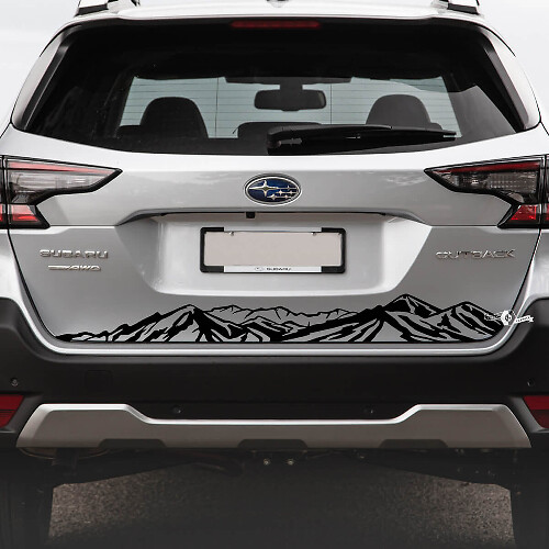 Mountain Range Achterklep Vinyl Sticker voor Subaru Outback