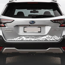 Mountain Range Achterklep Vinyl Sticker voor Subaru Outback_2