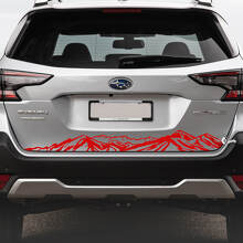 Mountain Range Achterklep Vinyl Sticker voor Subaru Outback_3