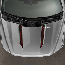 Ford F150 F-150 2021-2024 Wide Hood Spear Stripes Topografische kaartontwerp Vinylstickers en grafische stickers
 2