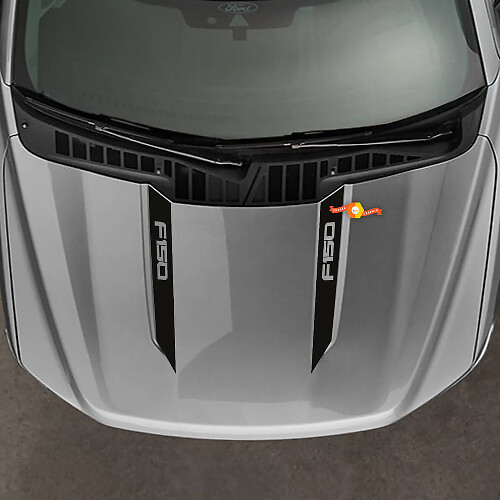 Ford F150 F-150 2021-2024 Wide Hood Spear Stripes Vinylstickers en grafische stickers
