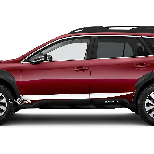 Geslepen Zijstrepen Vinyl Sticker Kit voor Subaru Outback