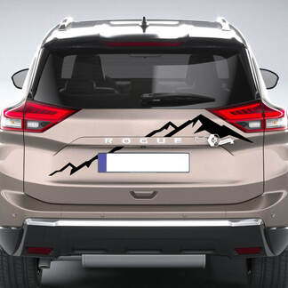 Bergen Nissan Rogue achterbumper vinyl sticker sticker afbeelding
 1