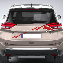 Bergen Nissan Rogue achterbumper vinyl sticker sticker afbeelding
 3