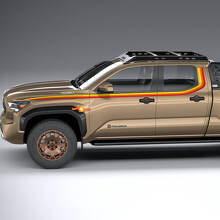 Toyota Tacoma Vintage strepen voor Trailhunter 2024 TRD PRO, SR5, PreRunner sticker sticker
 5
