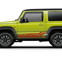 Suzuki JIMNY Geometry Side Stripes Doors stickerstickerafbeeldingen
 2