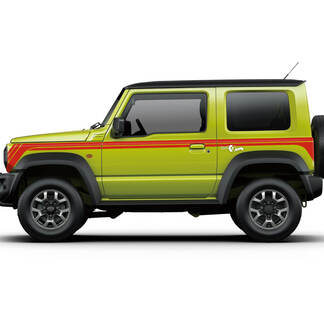 Suzuki JIMNY Stripes Doors stickerstickerafbeeldingen
 1