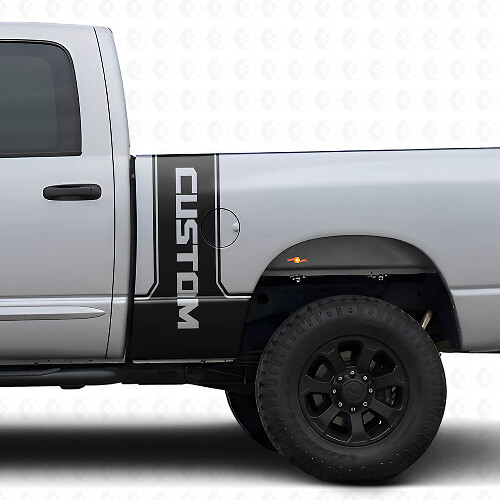 CastomLettering Achterzijstrook Vinyl Decal Kit Voor Dodge Ram Power Wagon