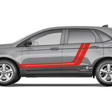 2x Ford Edge deuren vinyl strepen body sticker vinyl grafische sticker
 3