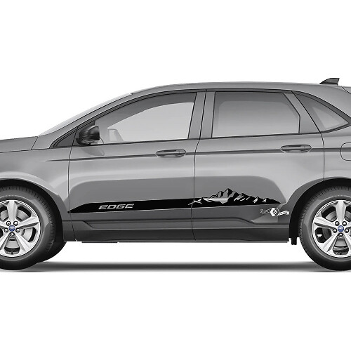 2x Side Mountains Ford Edge Doors Vinyl Stripes carrosseriesticker vinyl grafische sticker
